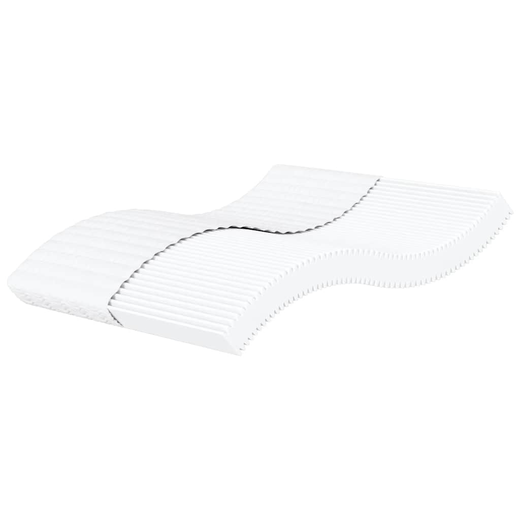 vidaXL Colchón de espuma dureza H2 H3 blanco 200x220 cm