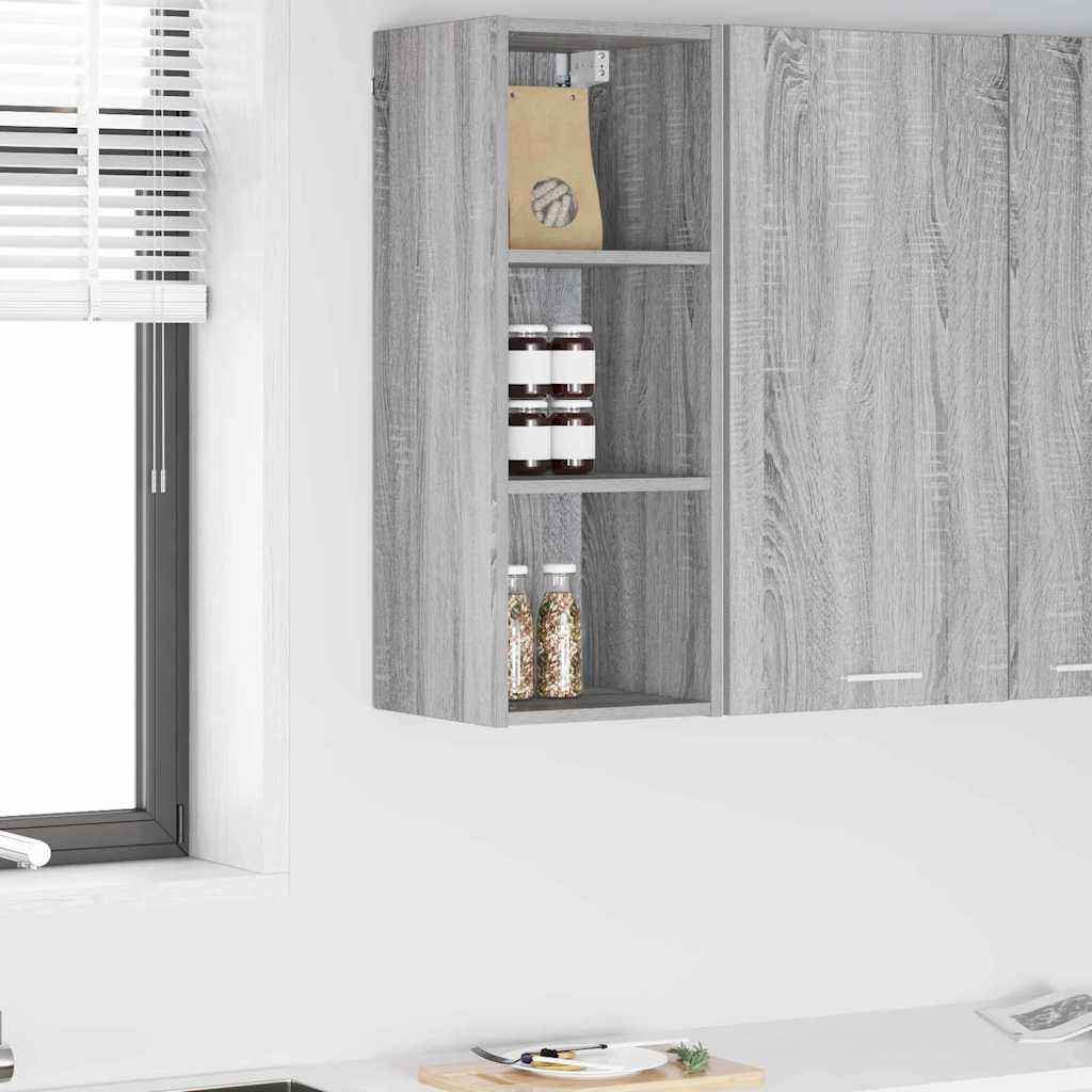 vidaXL Mueble colgante Riga Gris Sonoma 30 x 29,5 x 80 cm
