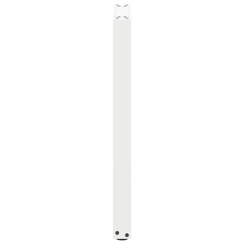 vidaXL Patas para consola en forma de U (2 unidades), color blanco, 28 x (72-73) cm, acero - Image 6