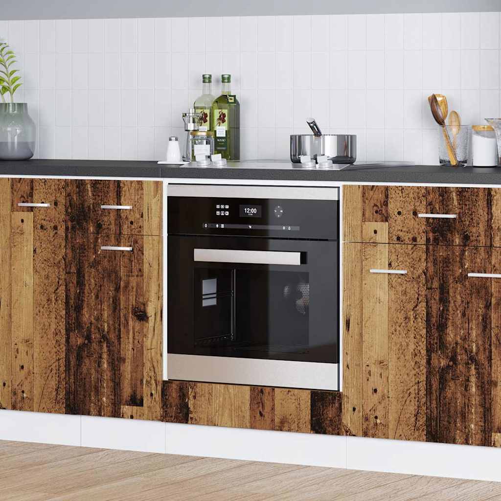 vidaXL Mueble de horno Riga Madera vieja 60 x 46 x 81,5 cm