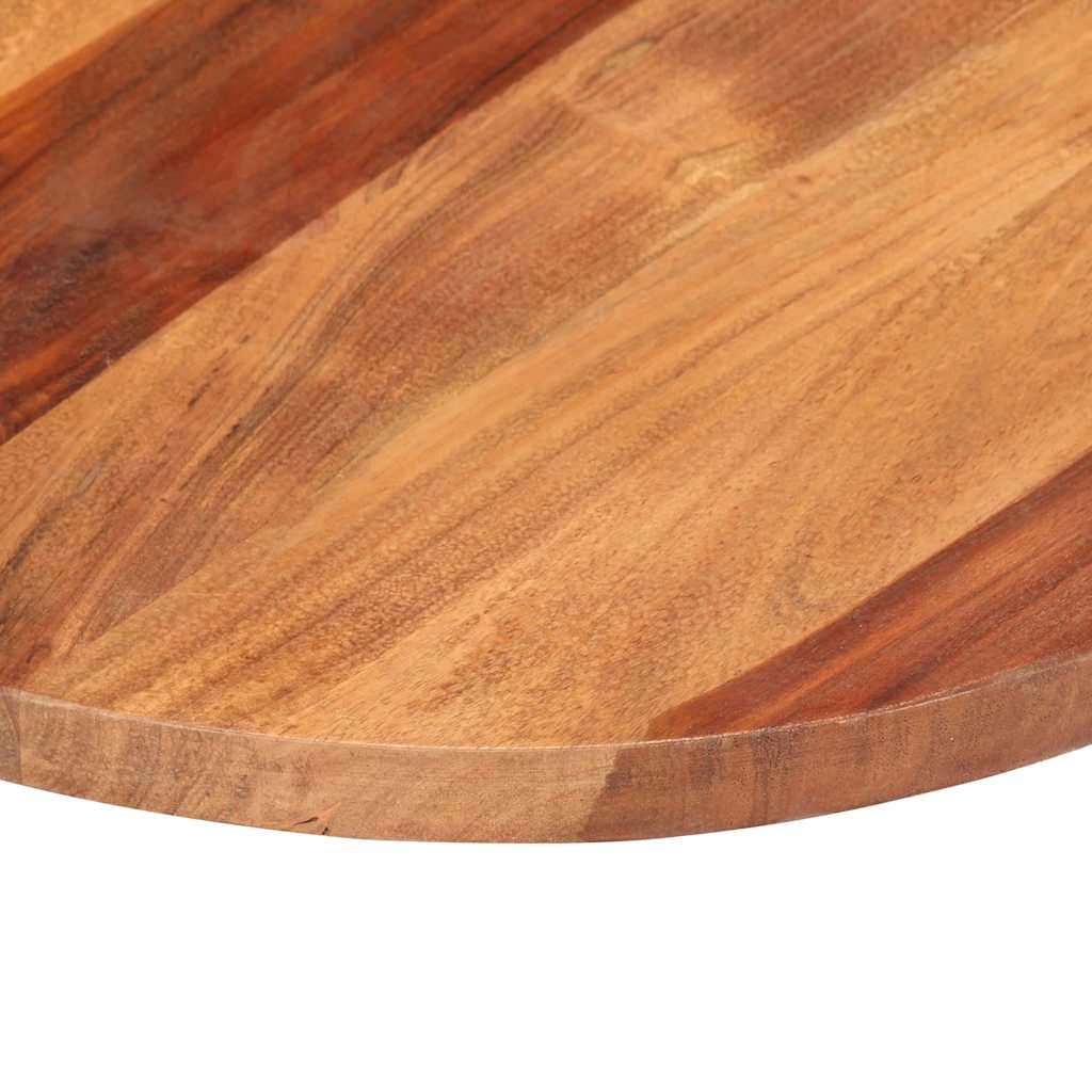 vidaXL Tablero de mesa redonda madera maciza de acacia 25-27 mm 40 cm - Image 4