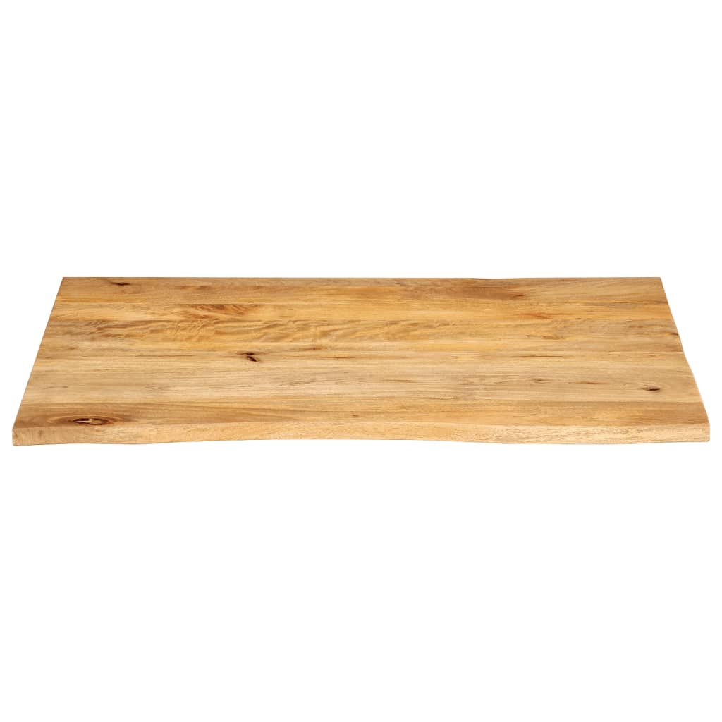 vidaXL Tablero de mesa borde natural madera maciza mango 100x80x3,8 cm - Image 3