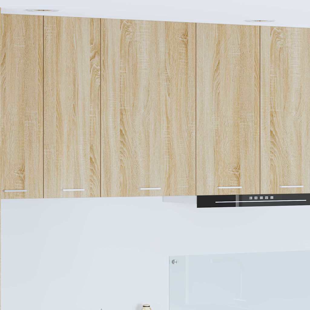 vidaXL Mueble colgante con puerta Riga Roble Sonoma y 50 x 31 x 80 cm