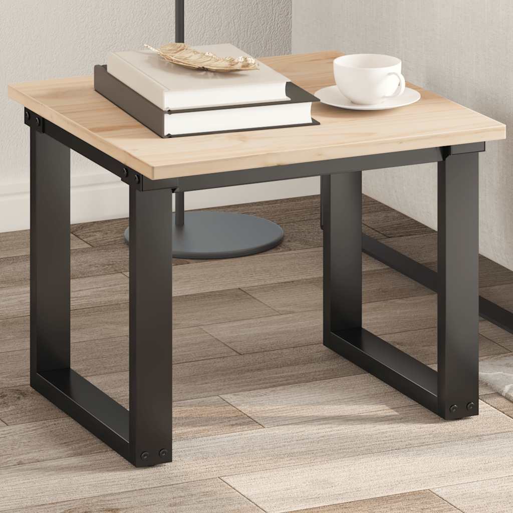 vidaXL Tablero de mesa cuadrado madera maciza de pino 50x50x1,7 cm