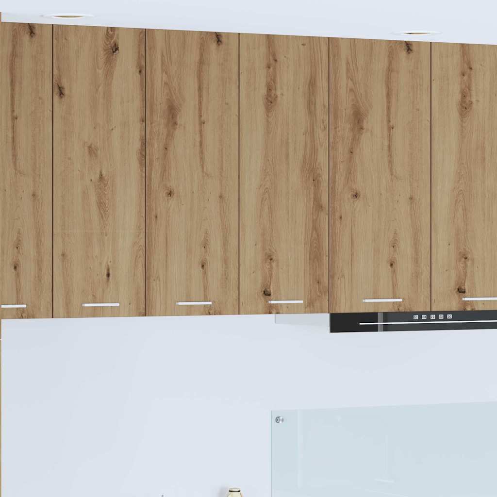 vidaXL Mueble colgante con puerta Riga Roble artesanal 60 x 31 x 80 cm