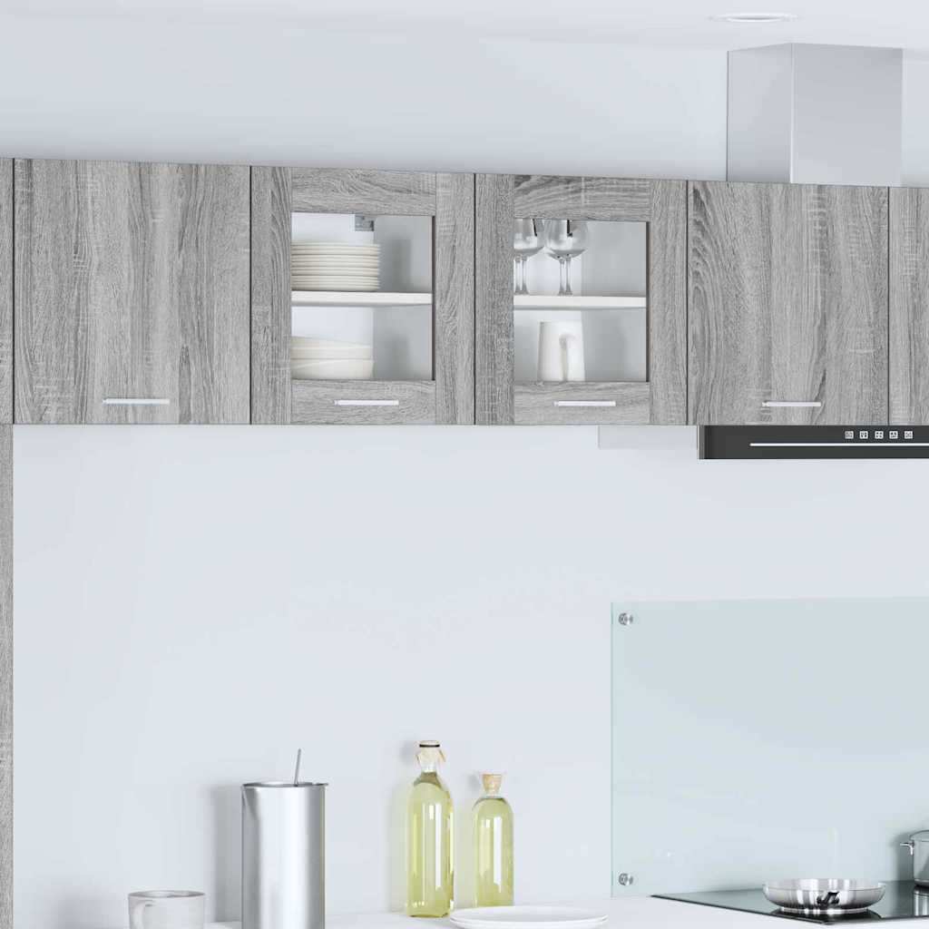 vidaXL Mueble colgante Riga 2 pcs Gris Sonoma 40 x 31 x 40 cm