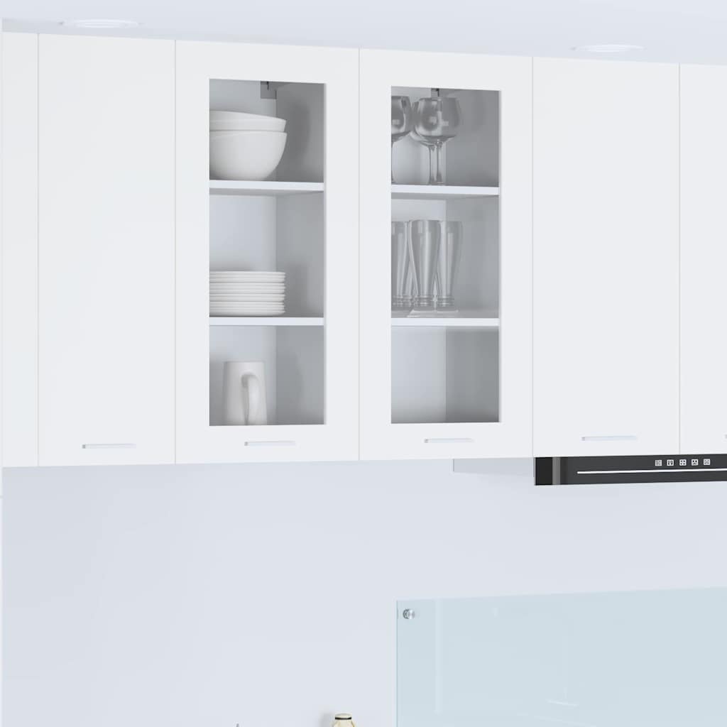 vidaXL Mueble colgante Riga 2 pcs 40 x 31 x 80 cm Madera contrachapada