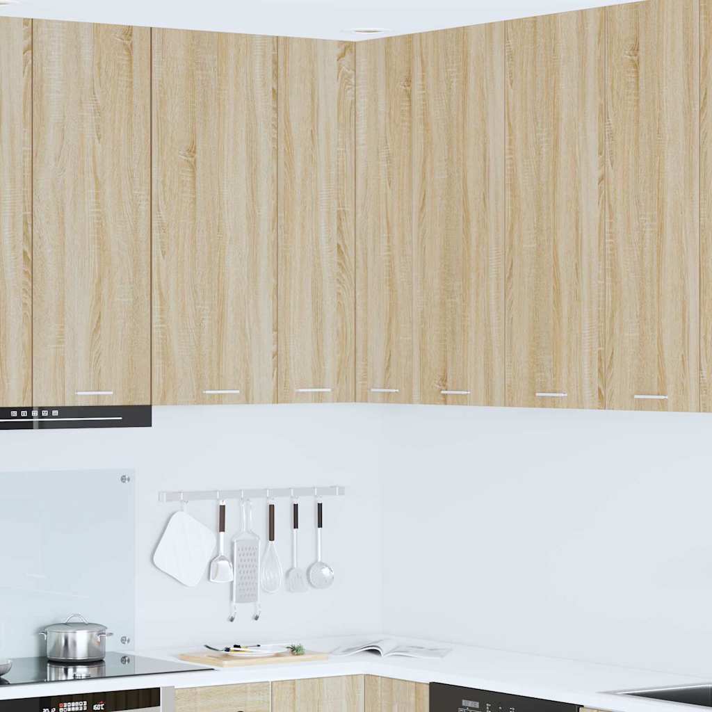 vidaXL Mueble colgante con puerta Riga Roble Sonoma y 57 x 57 x 100 cm
