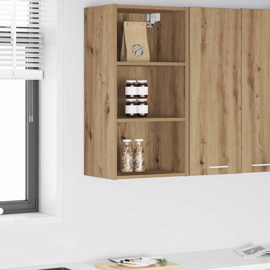 vidaXL Mueble colgante Riga Roble artesanal 40 x 29,5 x 80 cm