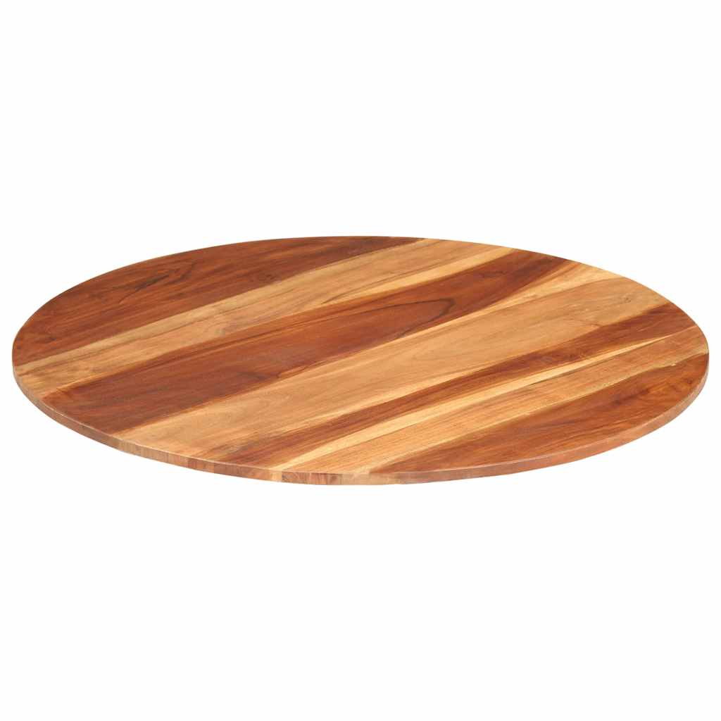 vidaXL Tablero de mesa redonda madera maciza de acacia 15-16 mm 80 cm