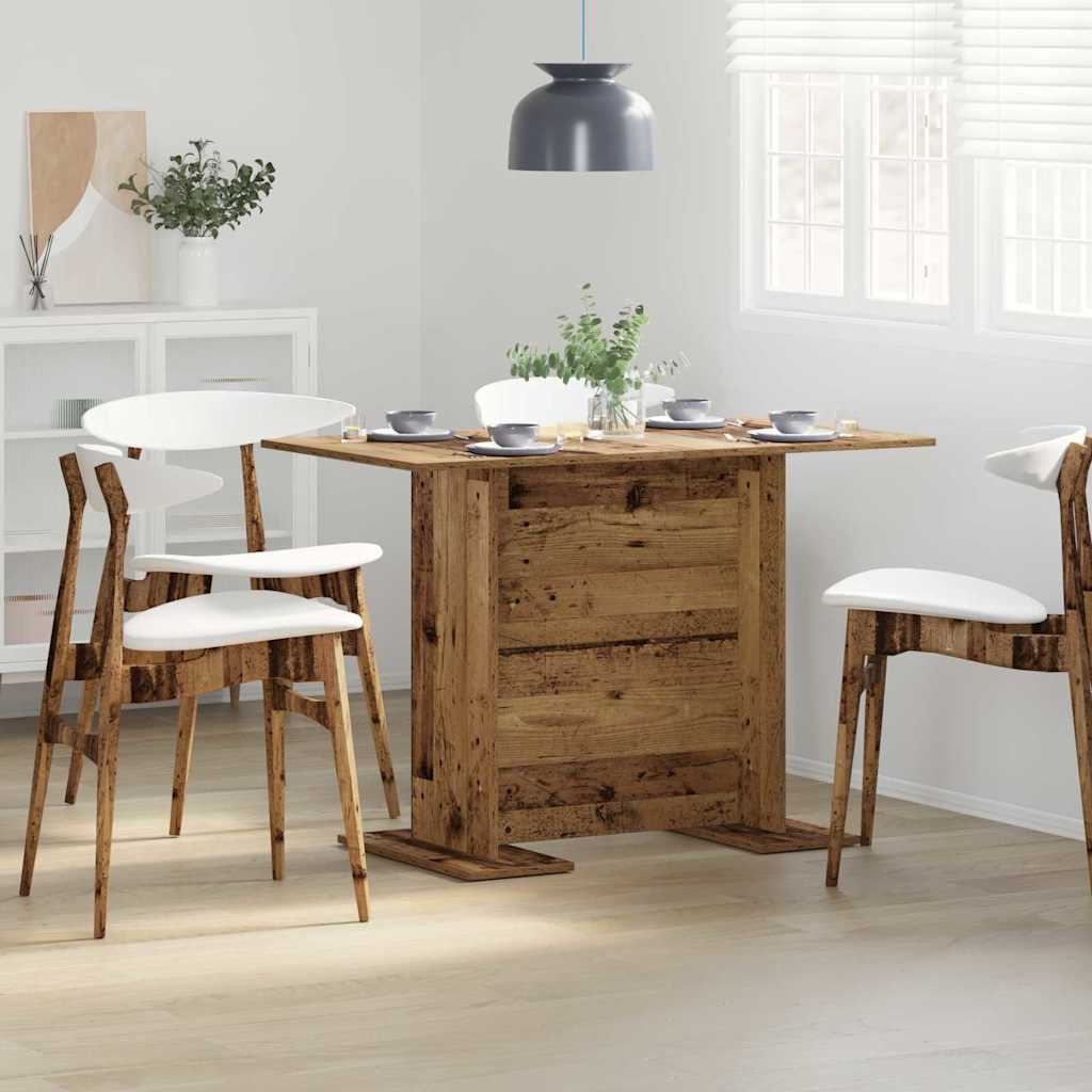 vidaXL Mesa de Comedor Madera vieja 110 x 60 x 75 cm