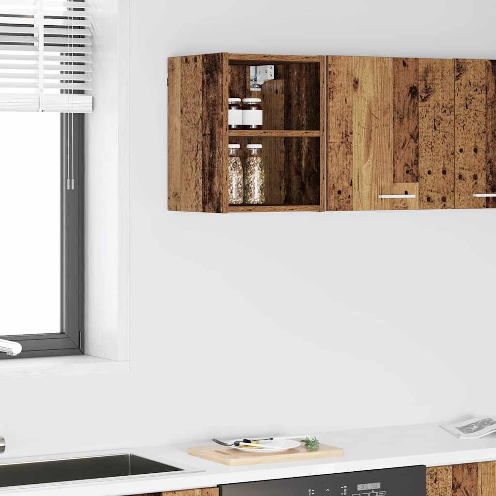 vidaXL Mueble colgante Riga Madera Vieja 30 x 29,5 x 40 cm