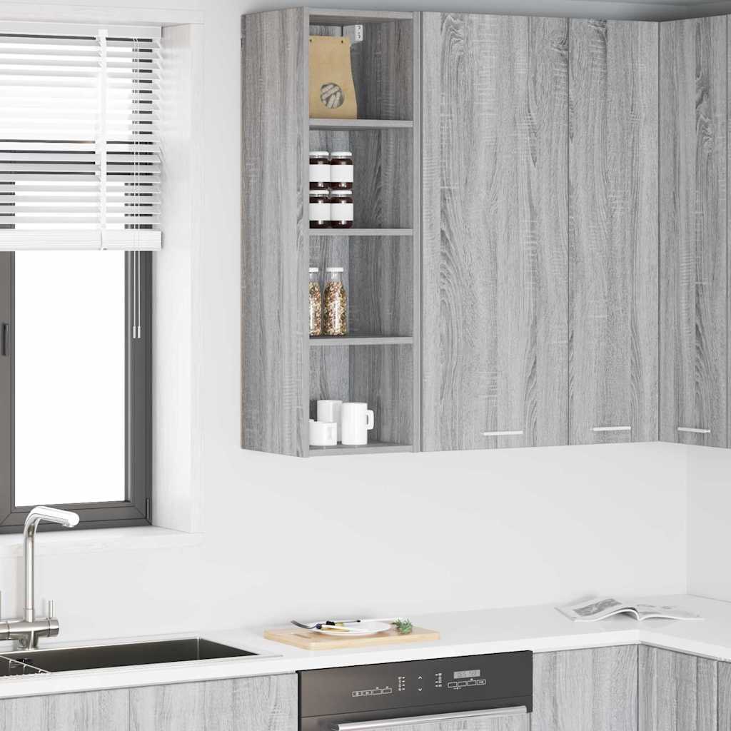 vidaXL Mueble colgante Riga Gris Sonoma 30 x 29,5 x 100 cm