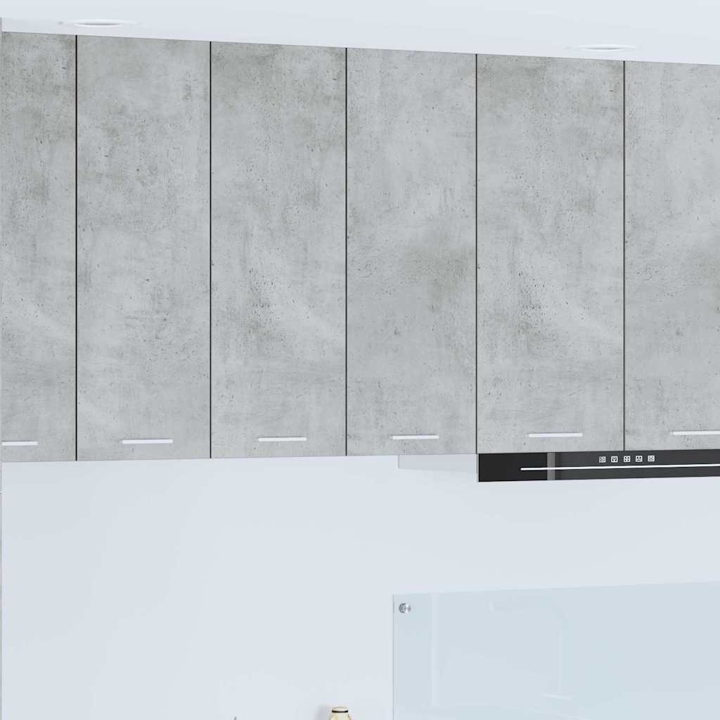 vidaXL Mueble colgante con puerta Riga Gris Concreto 60 x 31 x 80 cm