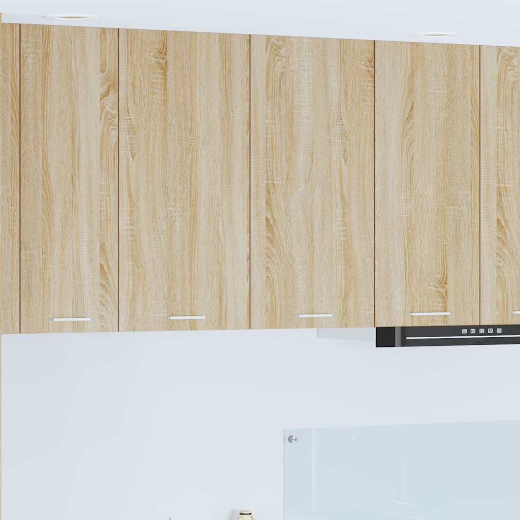 vidaXL Mueble colgante con puerta Riga Roble Sonoma 80 x 31 x 80 cm