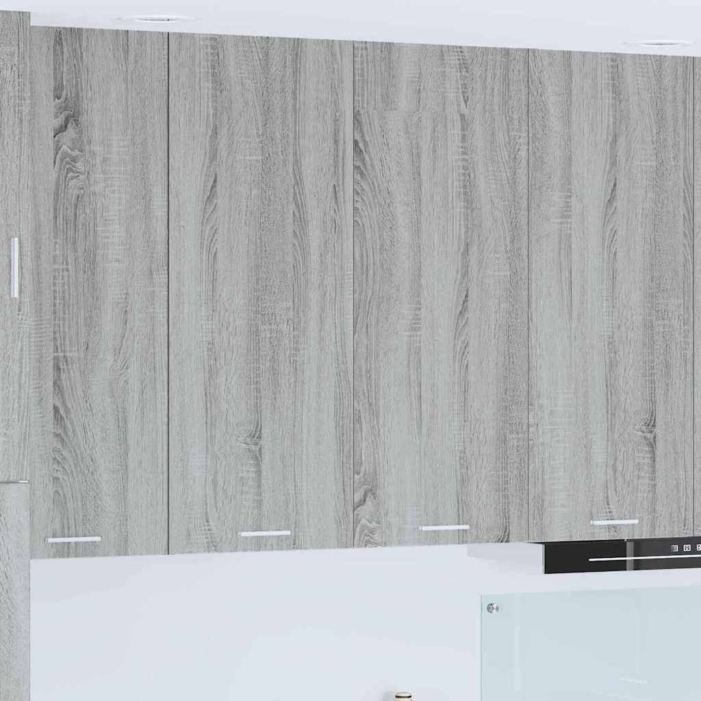 vidaXL Mueble colgante con puerta Riga Gris Sonoma 80 x 31 x 100 cm