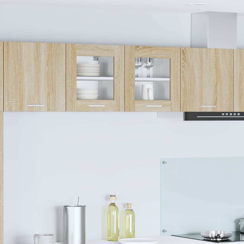 vidaXL Mueble colgante Riga 2 pcs Roble Sonoma 40 x 31 x 40 cm