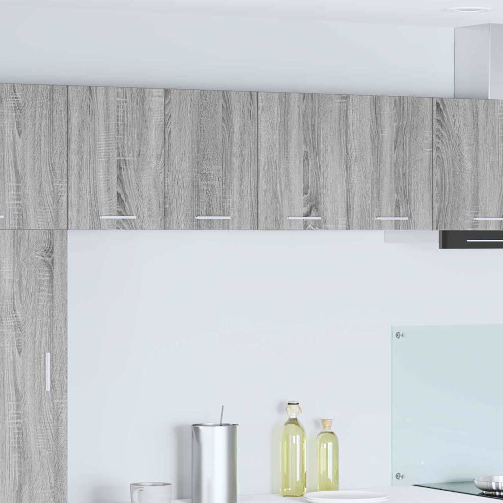 vidaXL Mueble colgante Riga 2 pcs Gris Sonoma y 60 x 31 x 40 cm