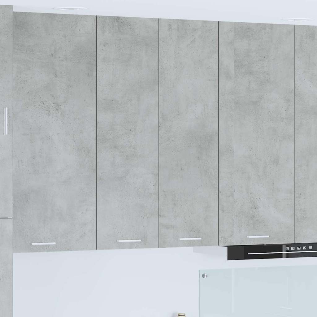 vidaXL Mueble colgante con puerta Riga Gris Concreto 60 x 31 x 100 cm