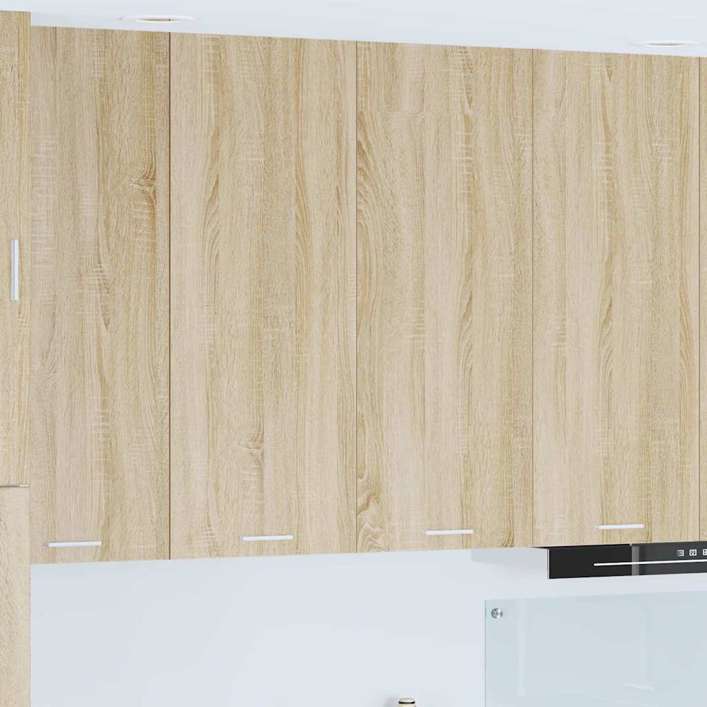 vidaXL Mueble colgante con puerta Riga Roble Sonoma 80 x 31 x 100 cm