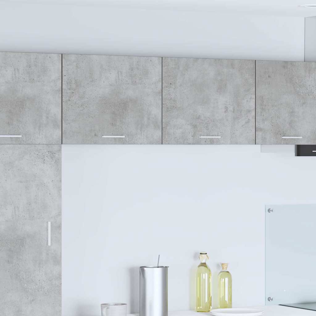 vidaXL Mueble colgante Riga 2 pcs Gris Concreto y 50 x 31 x 40 cm