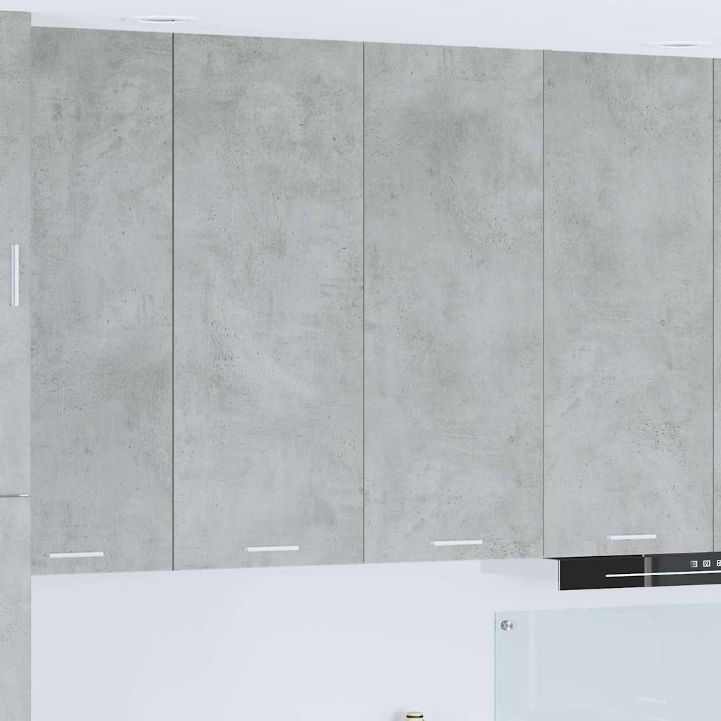 vidaXL Mueble colgante con puerta Riga Gris Concreto 80 x 31 x 100 cm