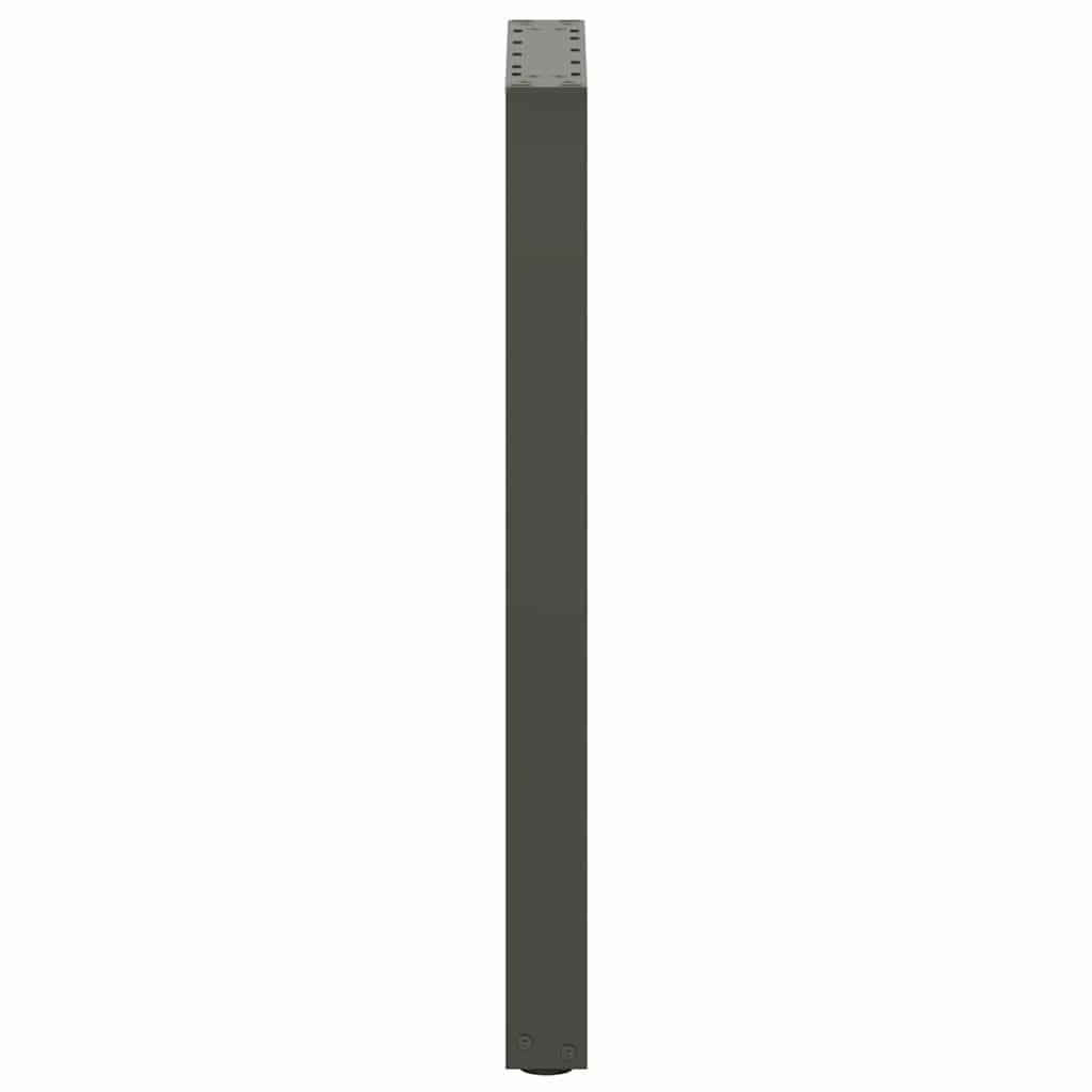 vidaXL Patas para consola en forma de U (2 unidades), antracita, 28 x (72-73) cm, acero - Image 6