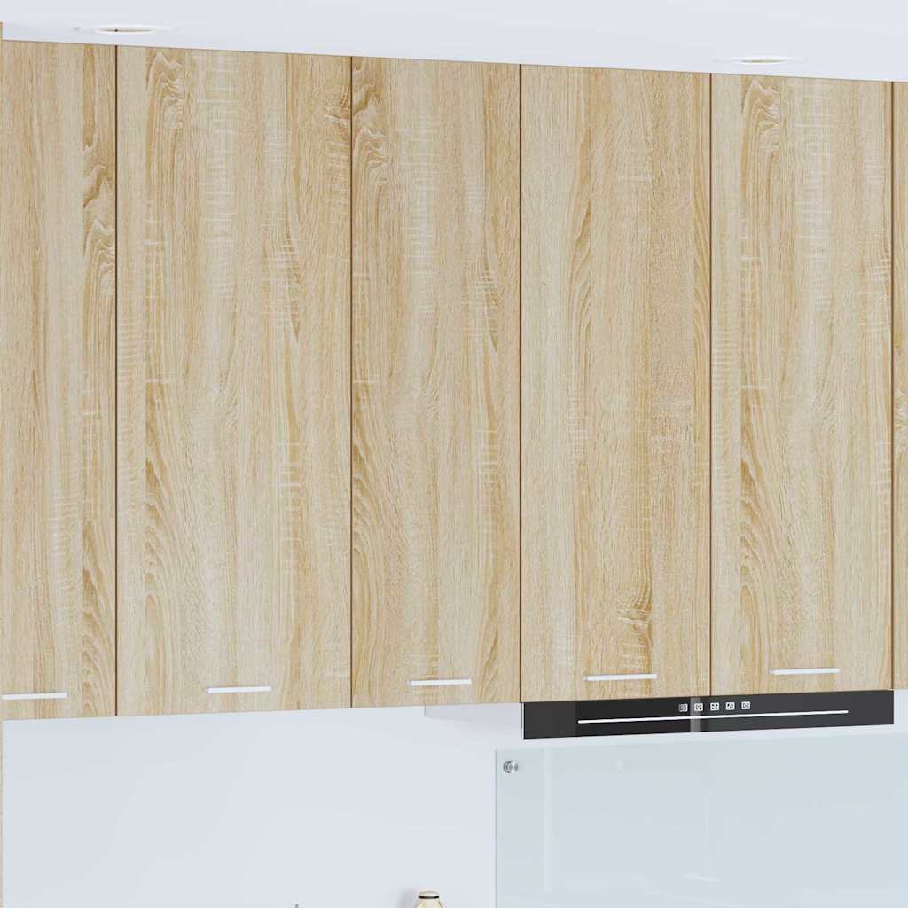 vidaXL Mueble colgante con puerta Riga Roble Sonoma 30 x 31 x 100 cm