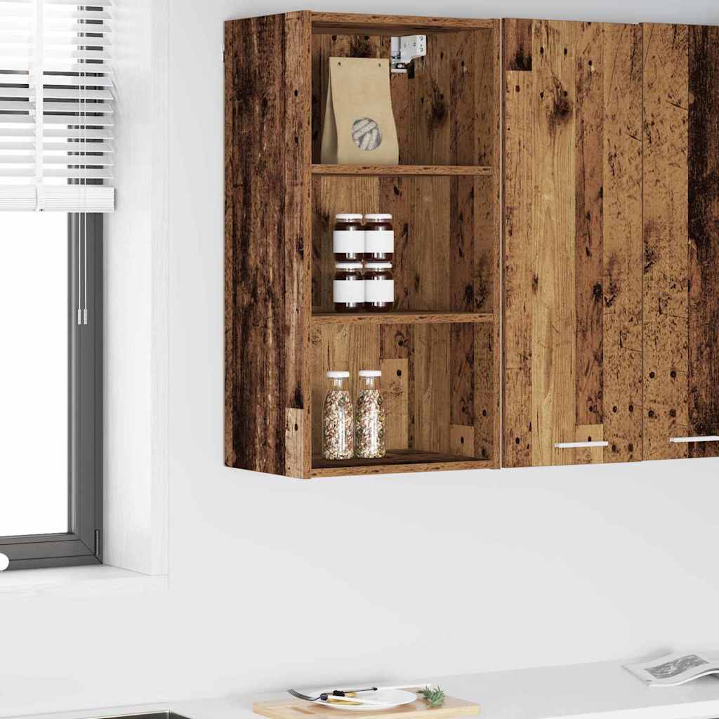 vidaXL Mueble colgante Riga Madera Vieja 40 x 29,5 x 80 cm