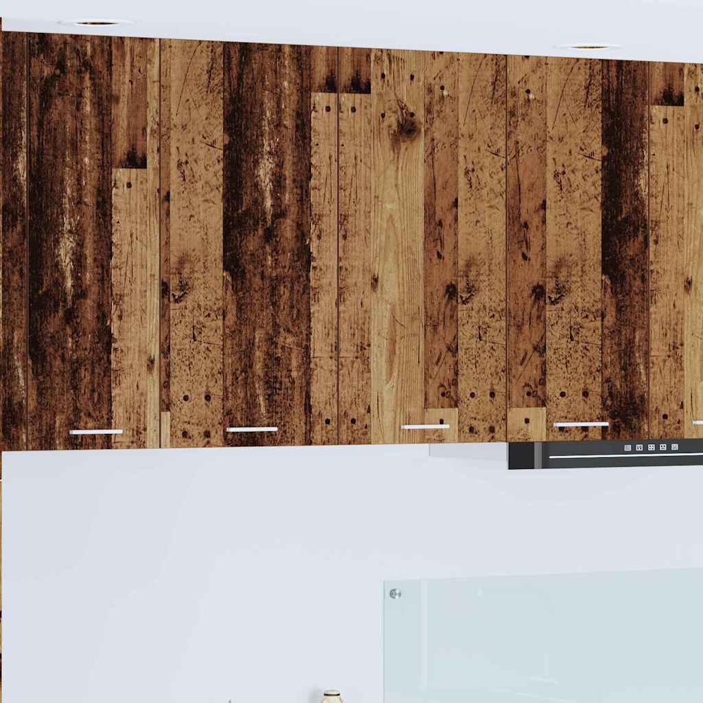 vidaXL Mueble colgante con puerta Riga Madera Vieja 80 x 31 x 80 cm