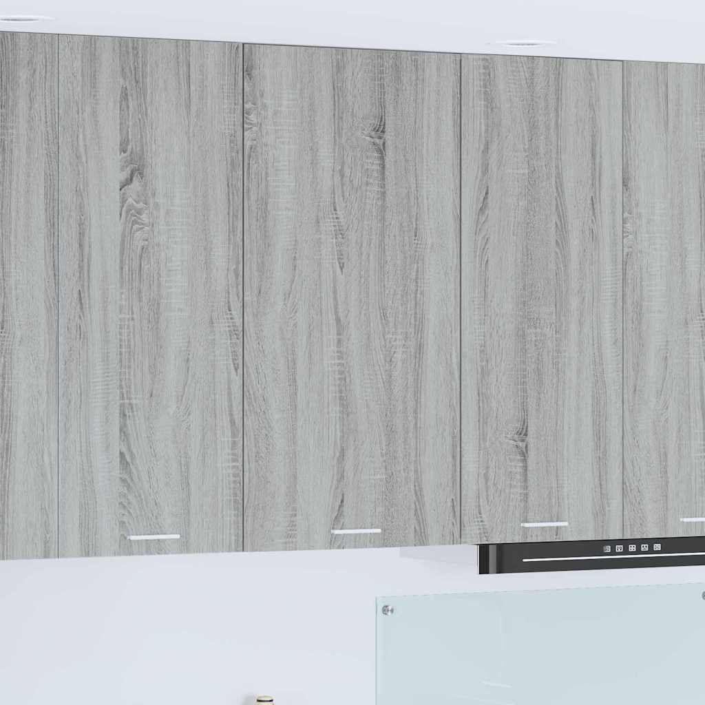 vidaXL Mueble colgante con puerta Riga Gris Sonoma y 50 x 31 x 100 cm