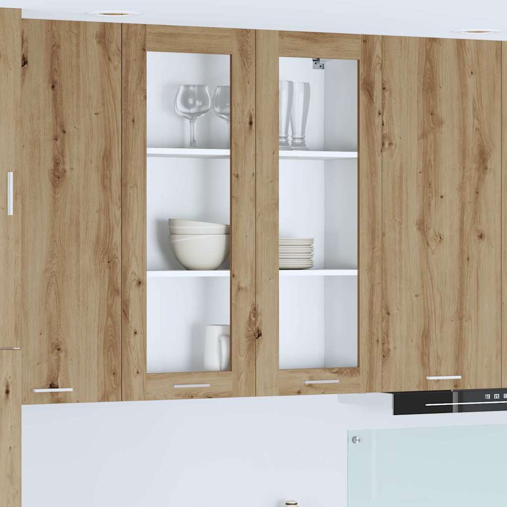vidaXL Mueble colgante Riga Roble artesanal 80 x 31 x 100 cm