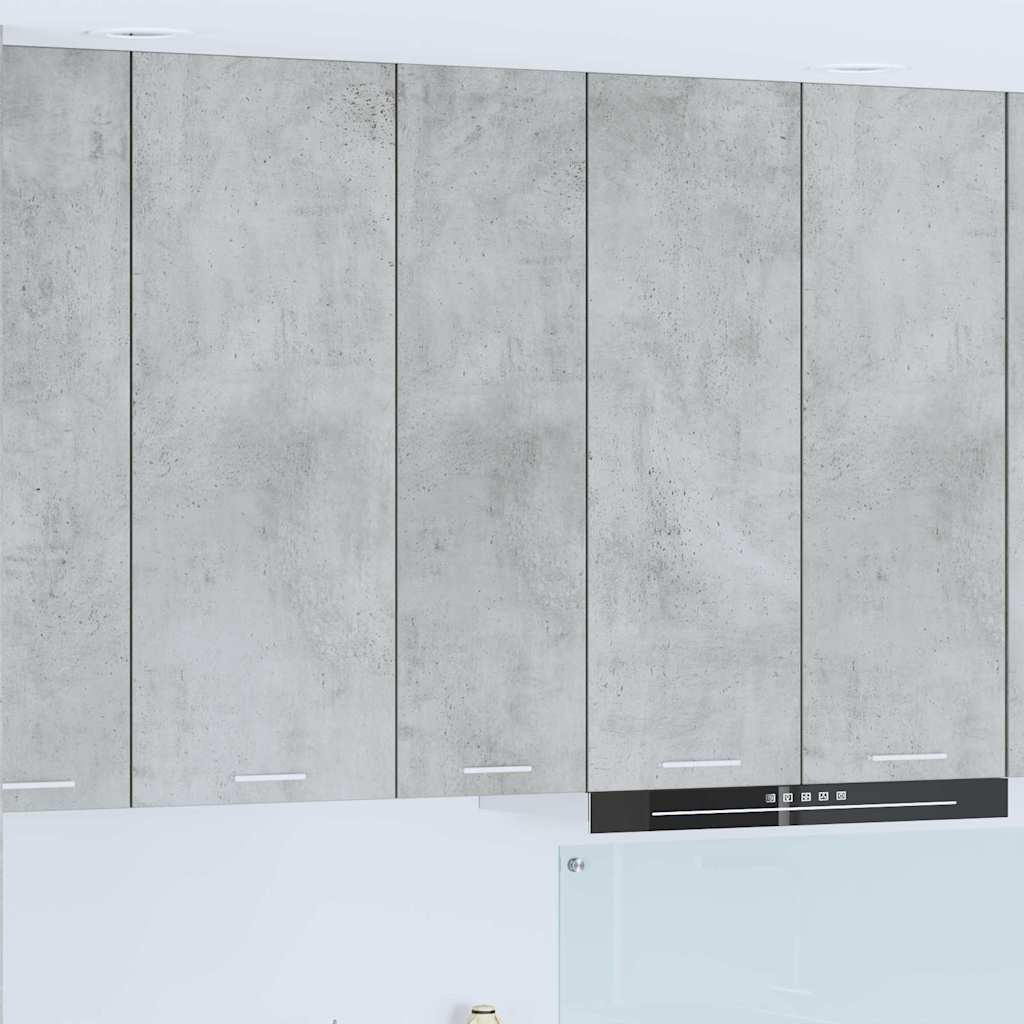 vidaXL Mueble colgante con puerta Riga Gris Concreto 30 x 31 x 100 cm