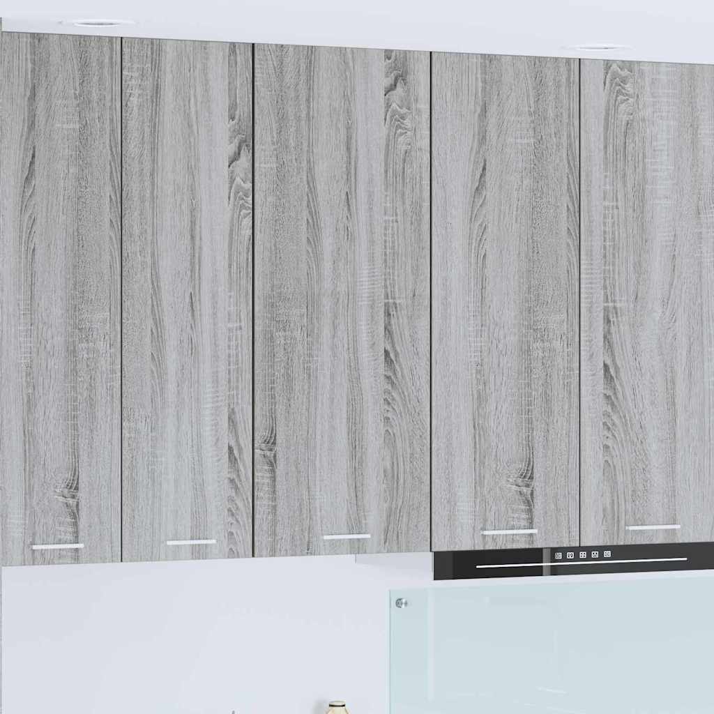 vidaXL Mueble colgante con puerta Riga Gris Sonoma 40 x 31 x 100 cm