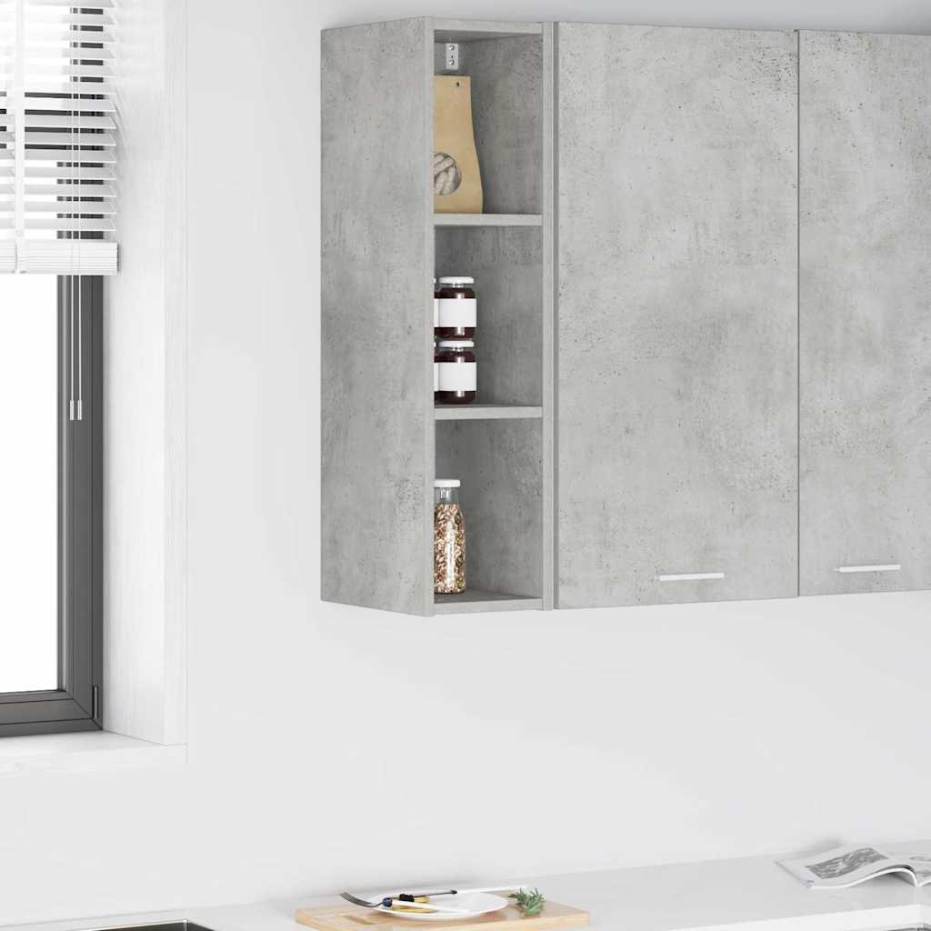 vidaXL Mueble colgante Riga Gris Concreto 20 x 29,5 x 80 cm