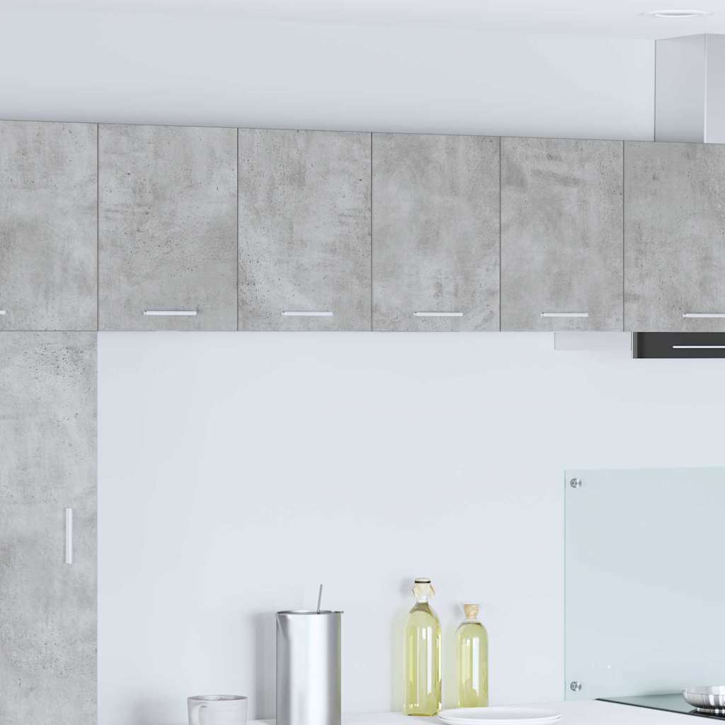 vidaXL Mueble colgante Riga 2 pcs Gris Concreto y 60 x 31 x 40 cm