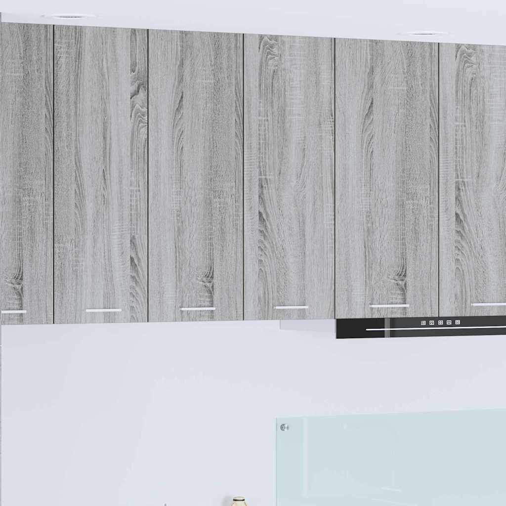 vidaXL Mueble colgante con puerta Riga Gris Sonoma 60 x 31 x 80 cm