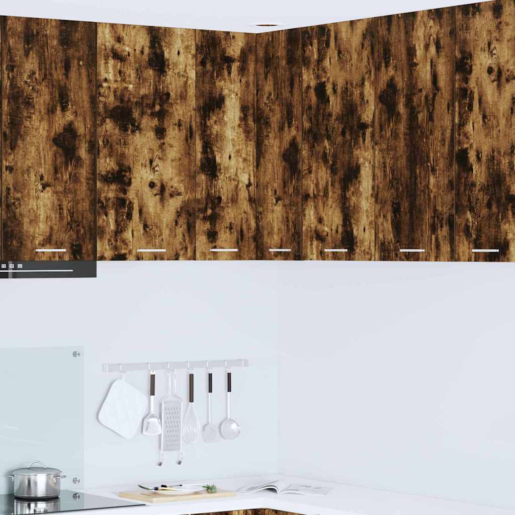 vidaXL Mueble colgante Riga Roble Ahumado y 57 x 57 x 80 cm