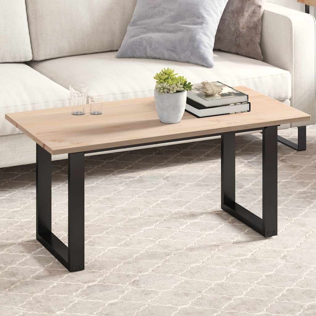 vidaXL Tablero de mesa rectangular madera maciza pino 100x50x1,7 cm