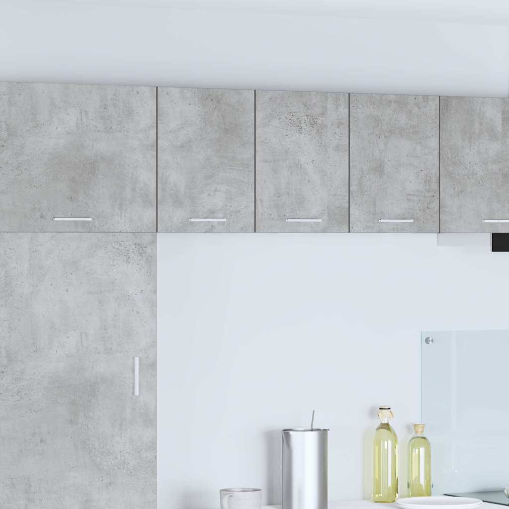 vidaXL Mueble colgante Riga 2 pcs Gris Concreto y 30 x 31 x 40 cm
