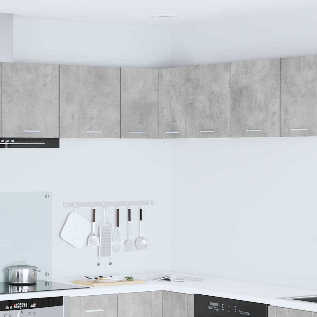 vidaXL Mueble colgante Riga Gris Concreto y 57 x 57 x 40 cm