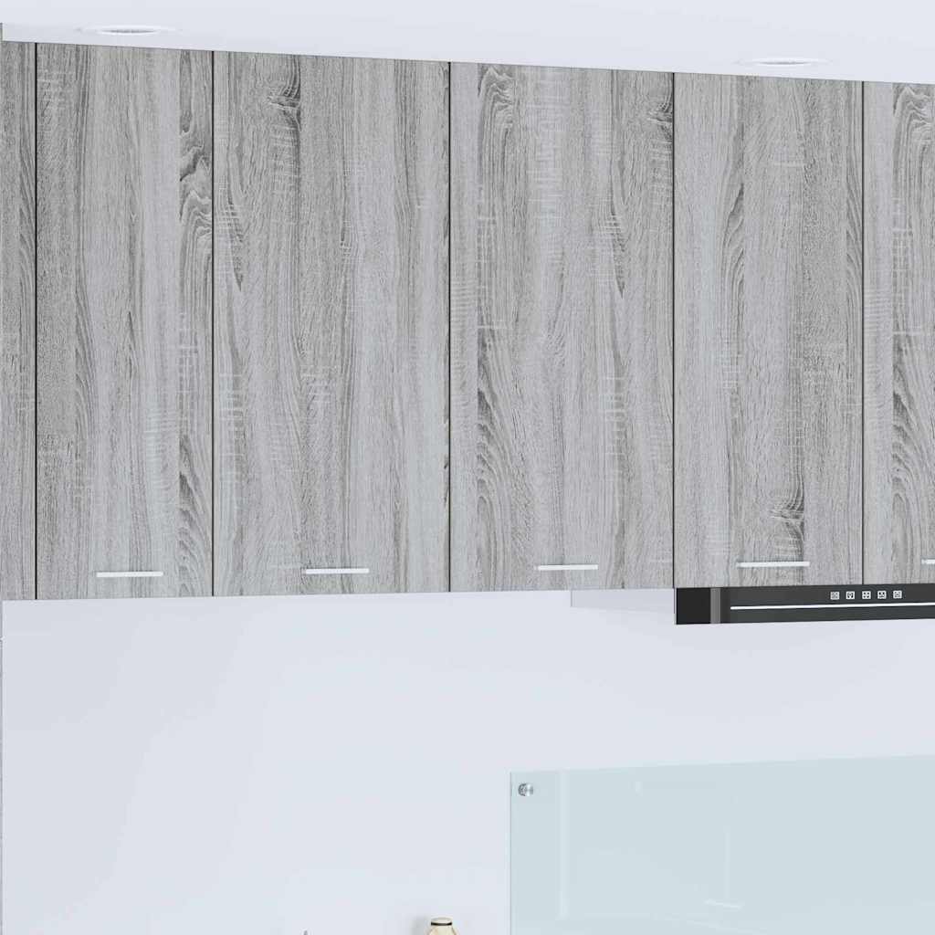 vidaXL Mueble colgante con puerta Riga Gris Sonoma 80 x 31 x 80 cm