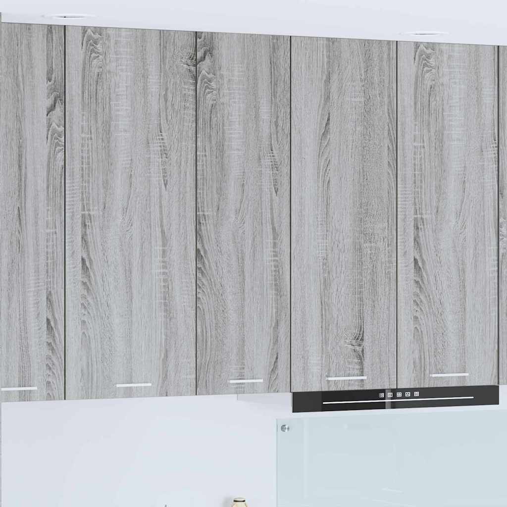 vidaXL Mueble colgante con puerta Riga Gris Sonoma 30 x 31 x 100 cm
