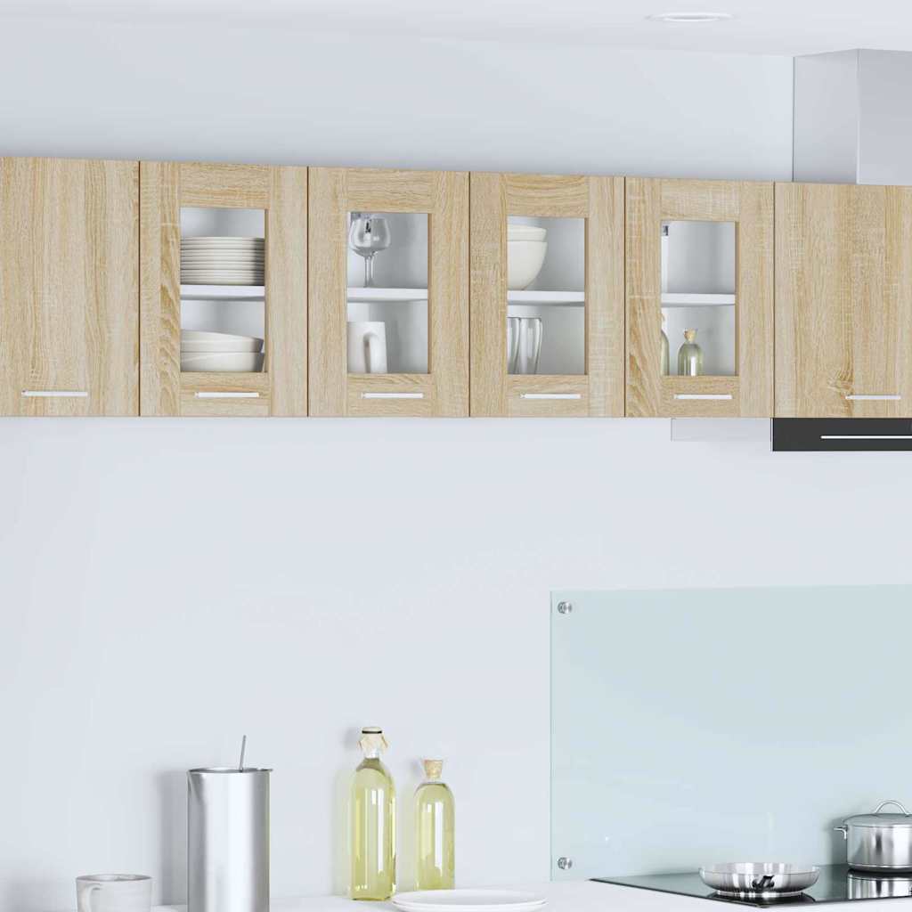 vidaXL Mueble colgante con puerta Riga Roble Sonoma 60 x 31 x 40 cm