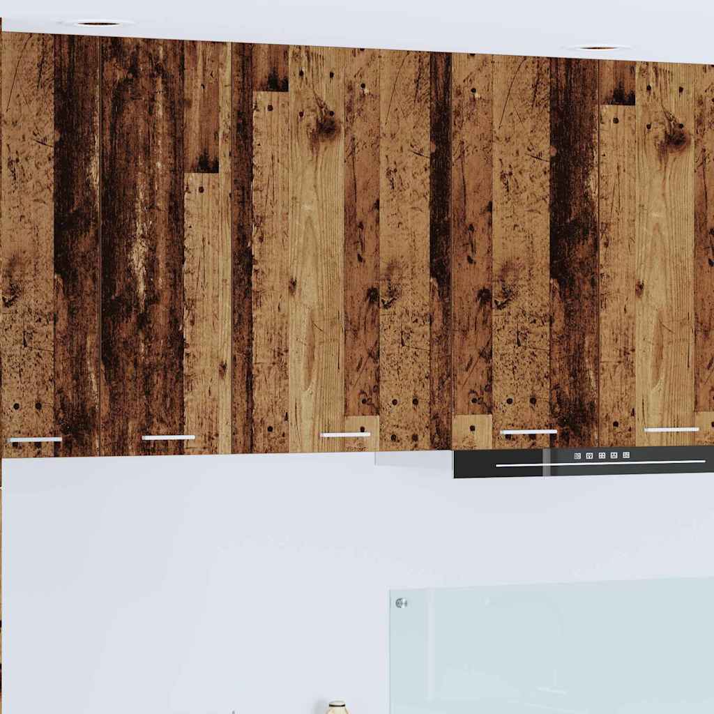 vidaXL Mueble colgante con puerta Riga Madera Vieja y 50 x 31 x 80 cm