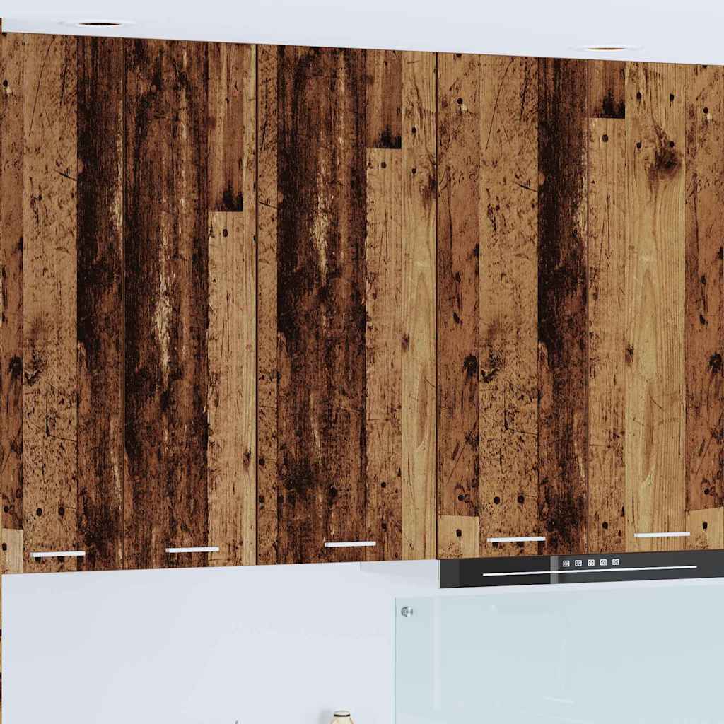 vidaXL Mueble colgante con puerta Riga Madera Vieja 40 x 31 x 100 cm