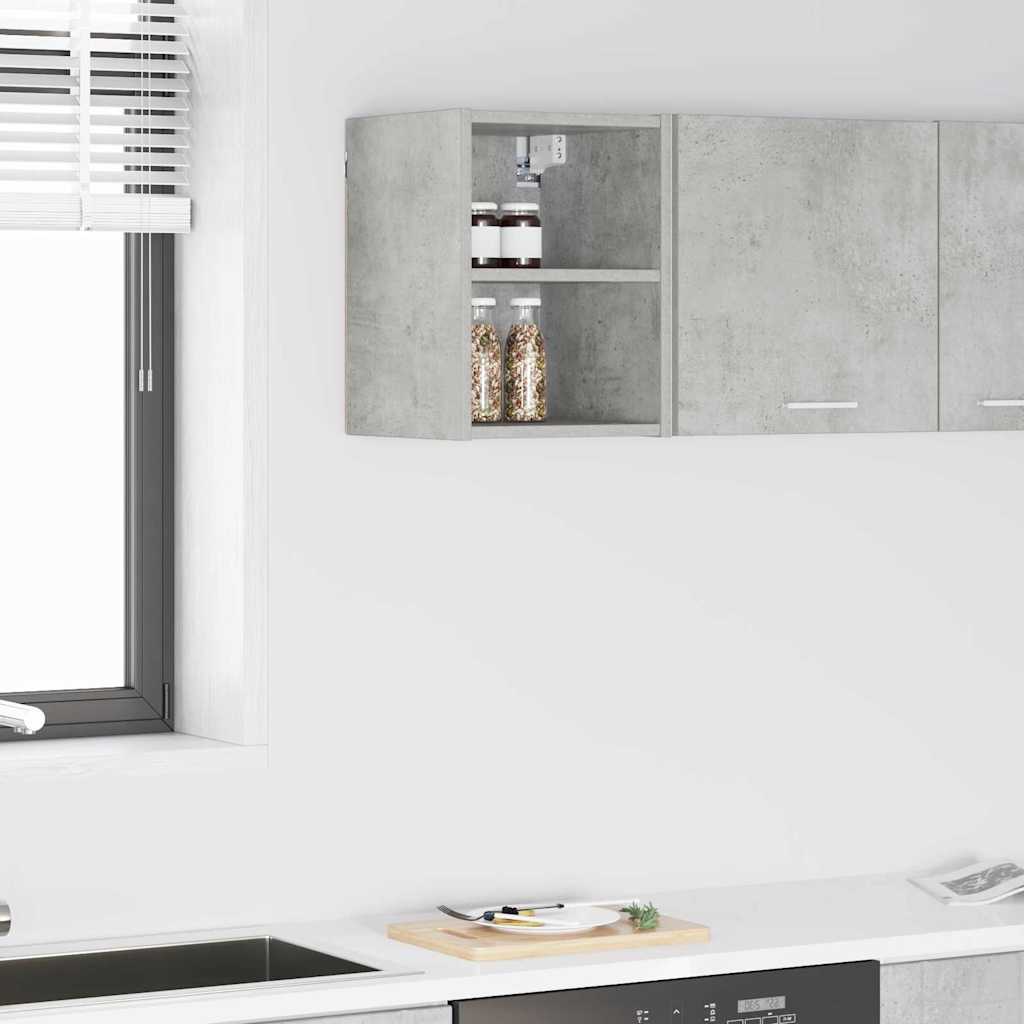 vidaXL Mueble colgante Riga Gris Concreto 30 x 29,5 x 40 cm