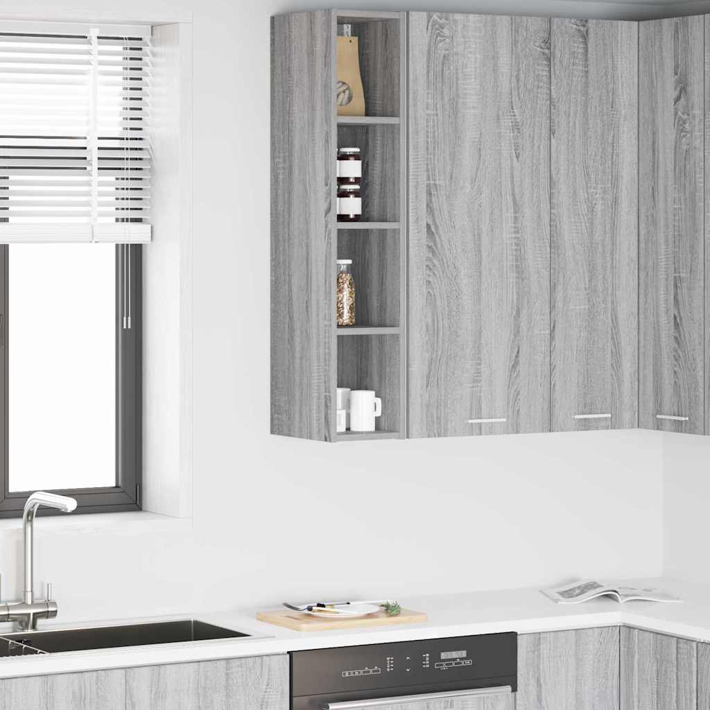 vidaXL Mueble colgante Riga Gris Sonoma 20 x 29,5 x 100 cm