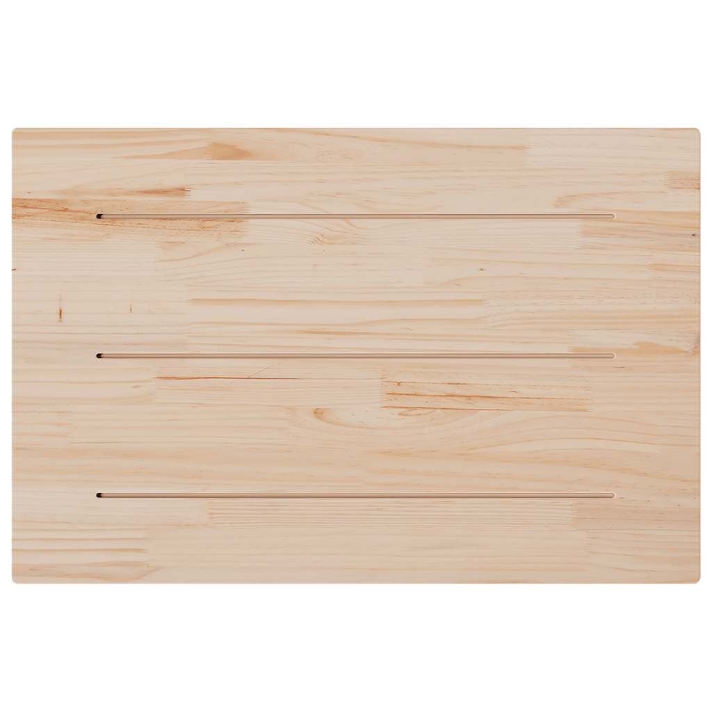 vidaXL Tablero de mesa rectangular madera maciza pino 80x50x1,7 cm - Image 6