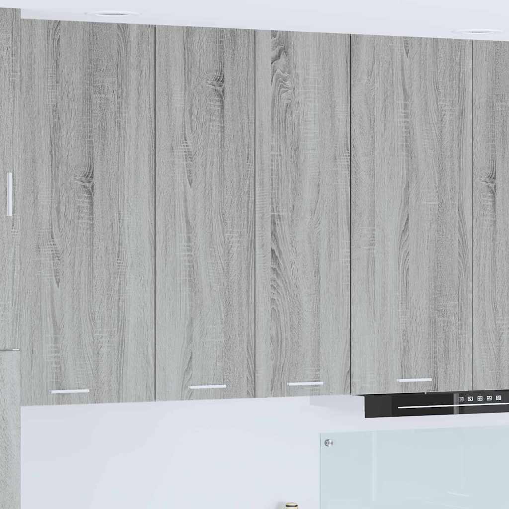 vidaXL Mueble colgante con puerta Riga Gris Sonoma 60 x 31 x 100 cm